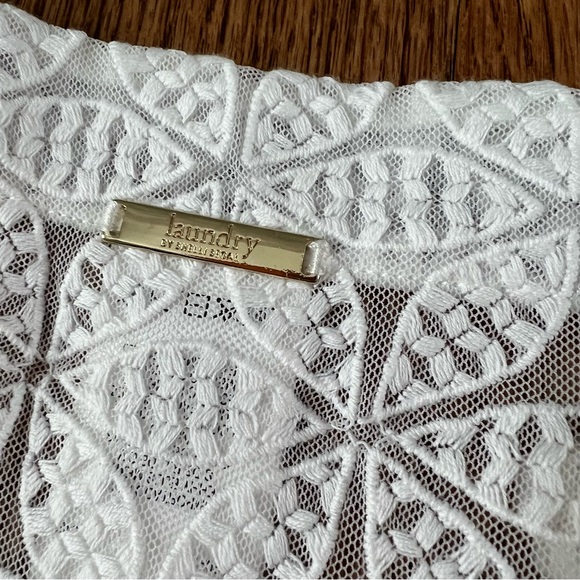 NWT Laundry by Shelli Segal Spellbound Cover-Up white tunic - Picture 11 of 14